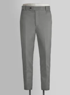 Gray Feather Cotton Canvas Stretch Suit -Studiosuits Shop grayfeathercottoncanvasstretchsuitlook 5