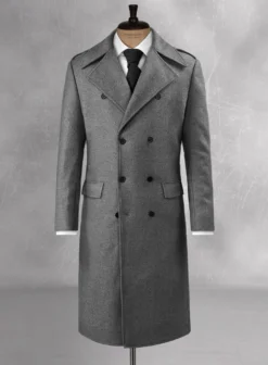 Gray Heavy Tweed GQ Style Overcoat II