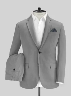 Gray Stretch Chino Suit