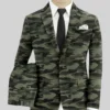 Green Stretch Camo Suit