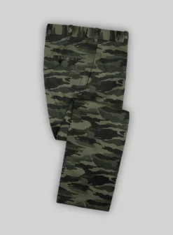 Green Stretch Camo Suit -Studiosuits Shop greenstretchcamosuitlook 2