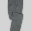Gray Cotton Power Stretch Chino Pants