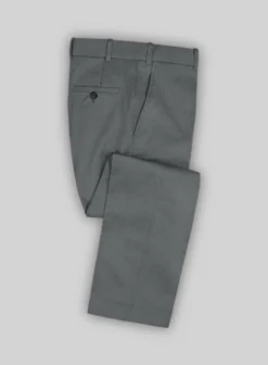 Gray Cotton Power Stretch Chino Suit 12 Gray Cotton Power Stretch Chino Suit -Studiosuits Shop gryctnpwrstrchchinsuitlk 4