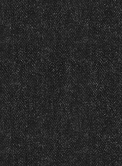 Harris Tweed Royal Charcoal Pea Coat -Studiosuits Shop harristweedroyalcharcoalpeacoatlook 2