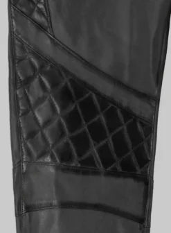 Hector Burnt Charcoal Leather Pants -Studiosuits Shop hectorburntcharcoalleatherpantslk 4