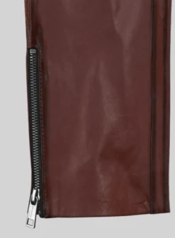 Hector Burnt Maroon Leather Pants -Studiosuits Shop hectorburntmaroonleatherpantslk 6