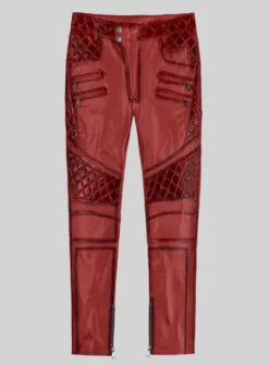 Hector Burnt Red Leather Pants