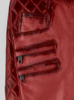 Hector Burnt Red Leather Pants -Studiosuits Shop hectorburntredleatherpantslk 3