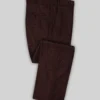 Highlander Heavy Wine Bedford Tweed Pants