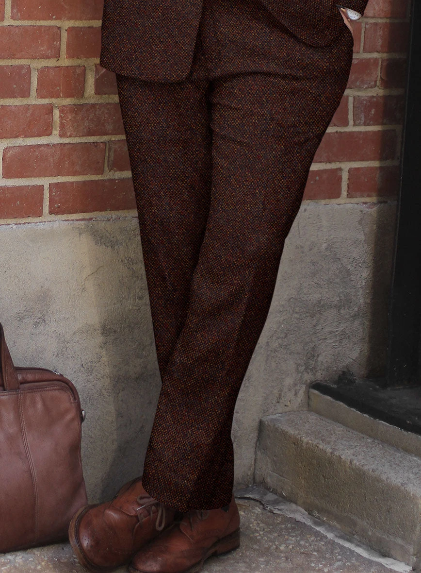 Highlander Heavy Wine Bedford Tweed Pants 2 Highlander Heavy Wine Bedford Tweed Pants - Image 2