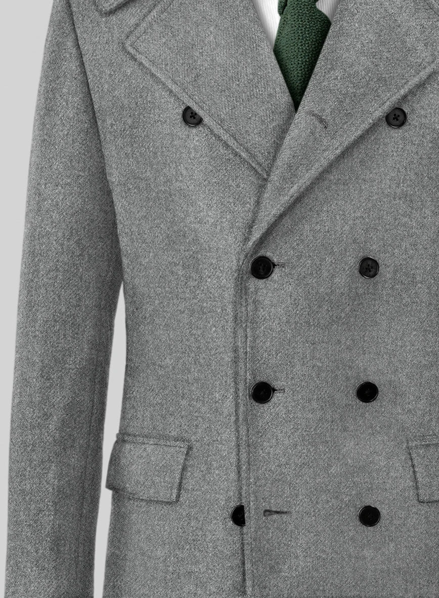 Highlander Light Gray Tweed GQ Overcoat 2 Highlander Light Gray Tweed GQ Overcoat - Image 2
