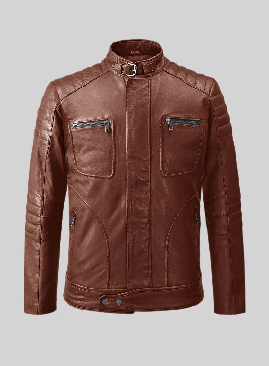 Ignite Moto Tan Leather Jacket 1 Ignite Moto Tan Leather Jacket