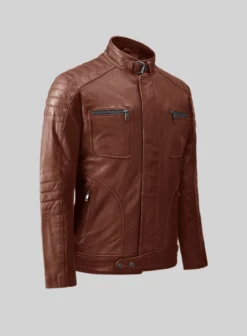 Ignite Moto Tan Leather Jacket 9 Ignite Moto Tan Leather Jacket -Studiosuits Shop ignitemototanbikerleatherjacketlk 1