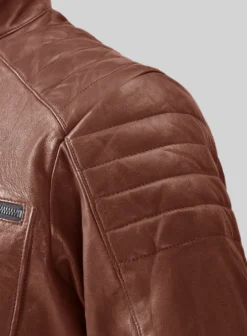 Ignite Moto Tan Leather Jacket 8 Ignite Moto Tan Leather Jacket -Studiosuits Shop ignitemototanbikerleatherjacketlk 4