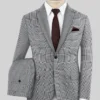 Italian Burta Gray Glen Flannel Suit