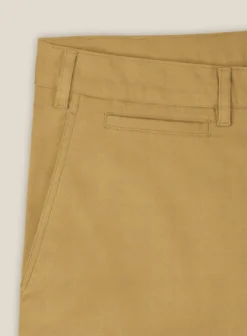 Italian Cider Brown Cotton Stretch Shorts -Studiosuits Shop italianciderbrowncottonstretchshortslook 4