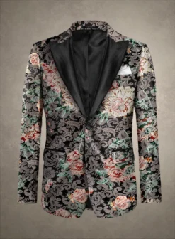 Italian Cotton Stretch Valeria Tuxedo Blazer