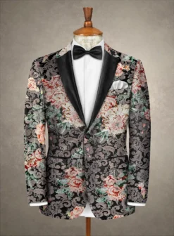 Italian Cotton Stretch Valeria Tuxedo Jacket