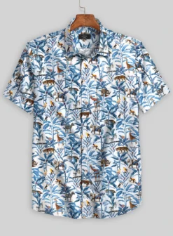 Italian Cotton Rain Forest Shirt