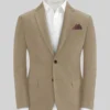 Italian Dark Beige Cotton Stretch Jacket