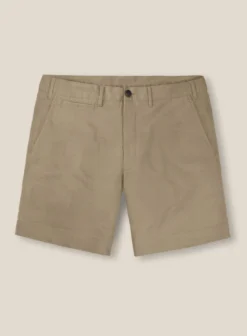 Italian Dark Beige Cotton Stretch Shorts