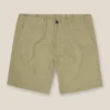 Italian Dark Tan Cotton Stretch Shorts
