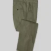 Italian French Green Linen Pants