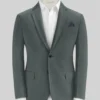 Italian Gray Cotton Stretch Jacket