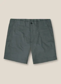 Italian Gray Cotton Stretch Shorts