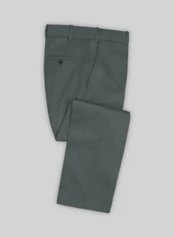 Italian Gray Cotton Stretch Suit -Studiosuits Shop italiangraycottonsuitlk 4
