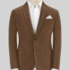 Italian Hickory Brown Cotton Stretch Jacket