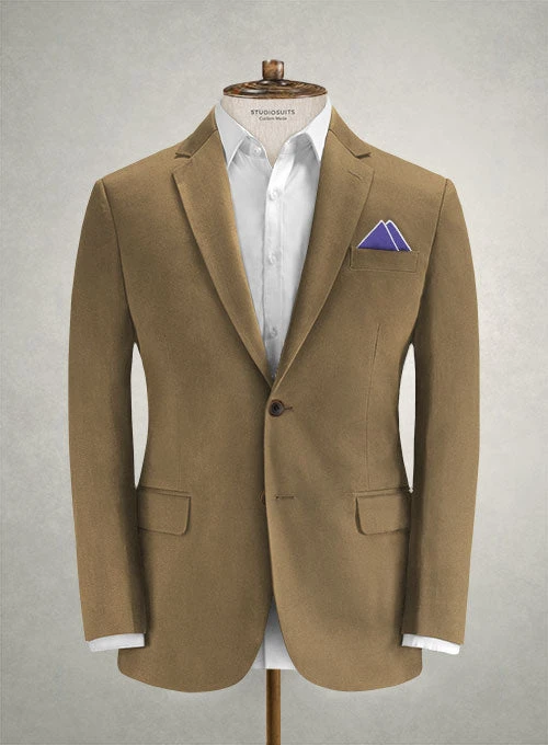 Italian Hunter Khaki Cotton Stretch Jacket 1 Italian Hunter Khaki Cotton Stretch Jacket