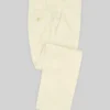 Italian Ivory Cotton Stretch Pants