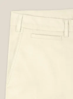 Italian Ivory Cotton Stretch Shorts 10 Italian Ivory Cotton Stretch Shorts -Studiosuits Shop italianivorycottonstretchshortslook 4