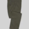 Italian Ivy Green Cotton Stretch Pants