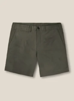 Italian Ivy Green Cotton Stretch Shorts