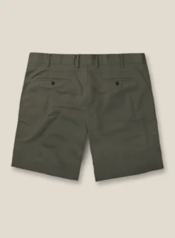 Italian Ivy Green Cotton Stretch Shorts -Studiosuits Shop italianivygreencottonstretchshortslk 1