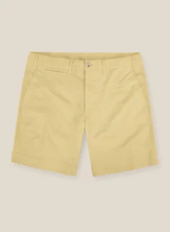 Italian Latte Beige Cotton Stretch Shorts