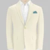 Italian Light Beige Cotton Stretch Jacket