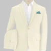 Italian Light Beige Cotton Stretch Suit