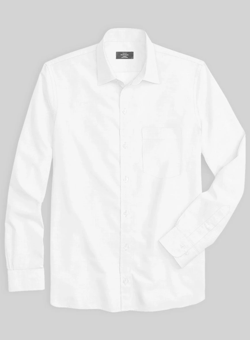 Italian Lombardo Powder White Shirt 2 Italian Lombardo Powder White Shirt - Image 2