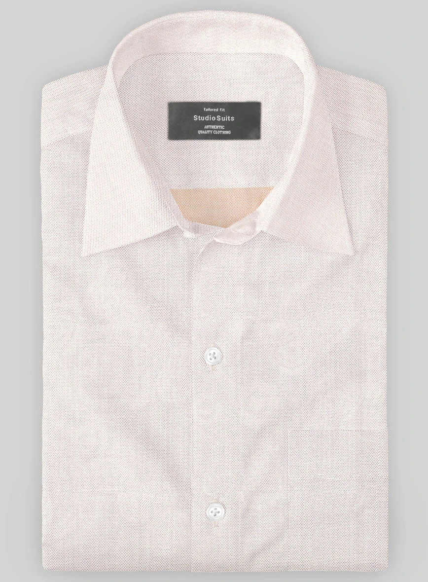 Italian Lombardo Rib Rose Beige Shirt 1 Italian Lombardo Rib Rose Beige Shirt