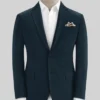 Italian Marine Blue Cotton Stretch Jacket