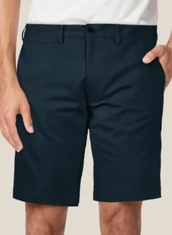 Italian Marine Blue Cotton Stretch Shorts -Studiosuits Shop italianmarinebluecottonstretchshortslk 2