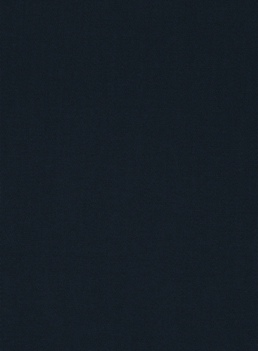 Italian Midnight Blue Cotton Stretch Pants 3 Italian Midnight Blue Cotton Stretch Pants - Image 3