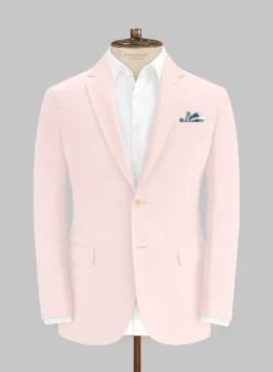 Italian Pale Pink Cotton Stretch Jacket