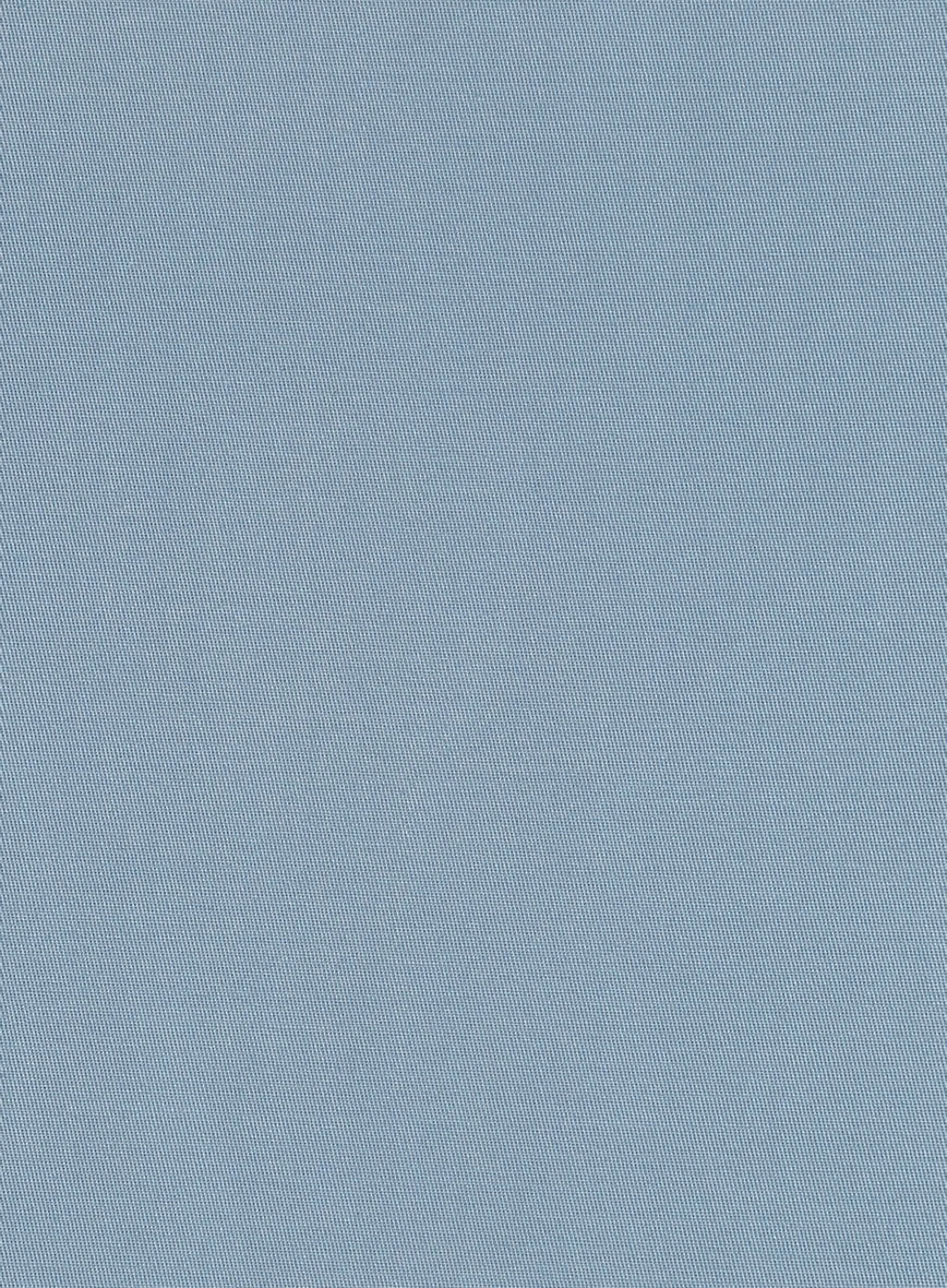 Italian Powder Blue Cotton Stretch Jacket 2 Italian Powder Blue Cotton Stretch Jacket - Image 2