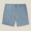 Italian Powder Blue Cotton Stretch Shorts