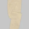 Italian Sand Beige Cotton Stretch Pants