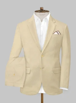 Studiosuits Shop 7 Italian Sand Beige Cotton Stretch Suit